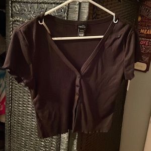 Black button up shirt